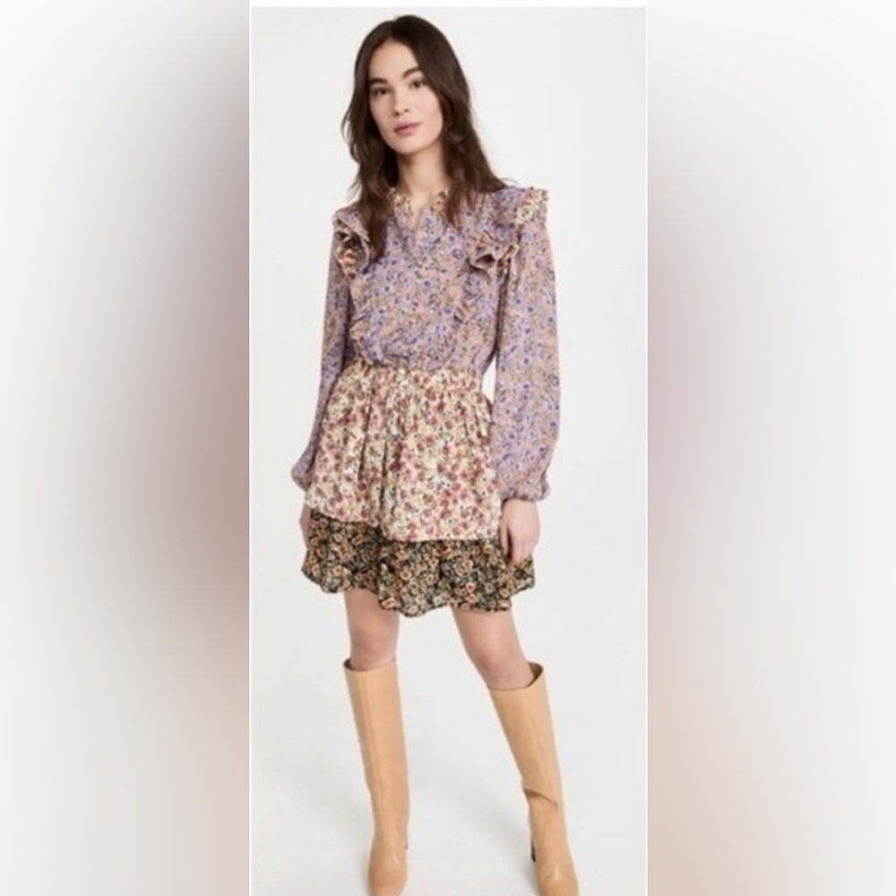 English Factory Floral Mini Dress